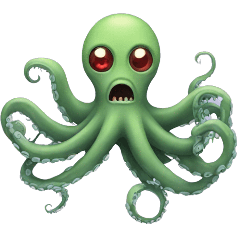 Octopus holding zombie  emoji