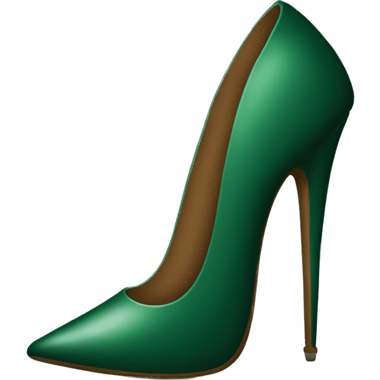 Dark green stiletto  emoji