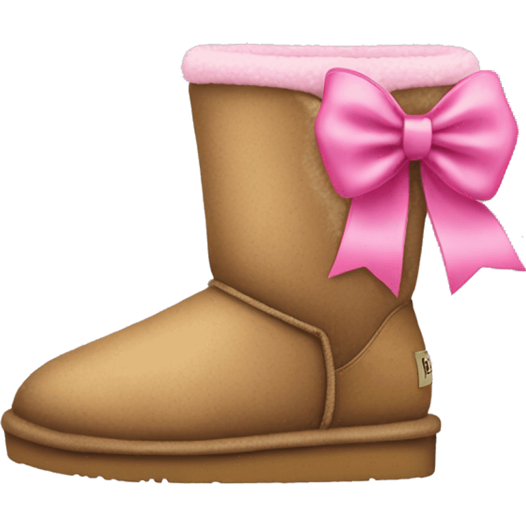 uggs with a pink bow emoji