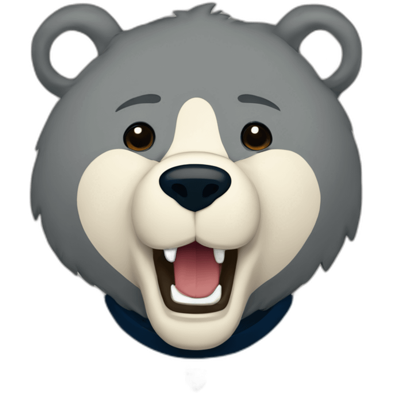 Dublin bears football mascot logo joey the blue bear emoji