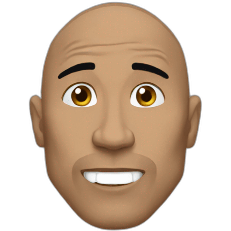 THE ROCK eat nuts and dans emoji