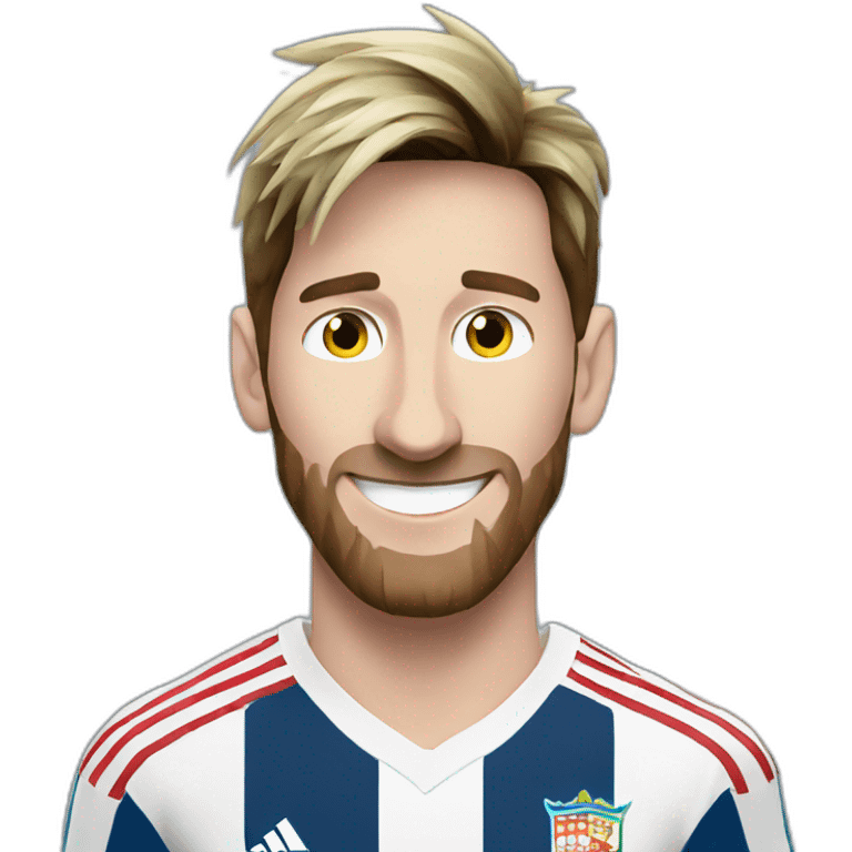 smiling messi world cup emoji