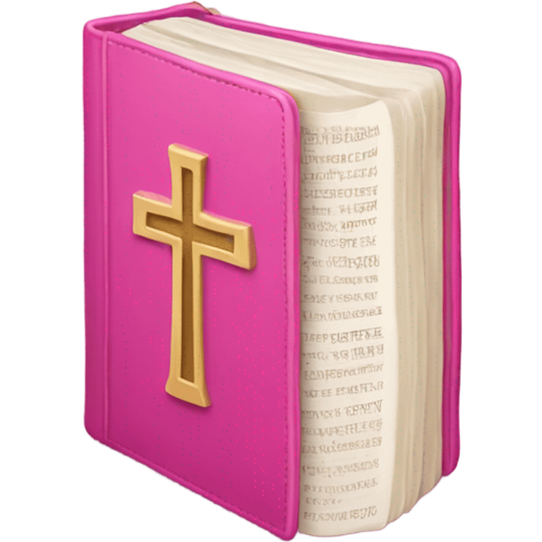 Pink bible emoji