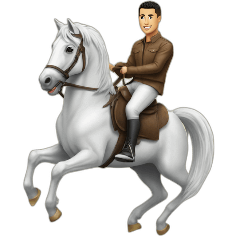 Ronaldo sur un cheval emoji