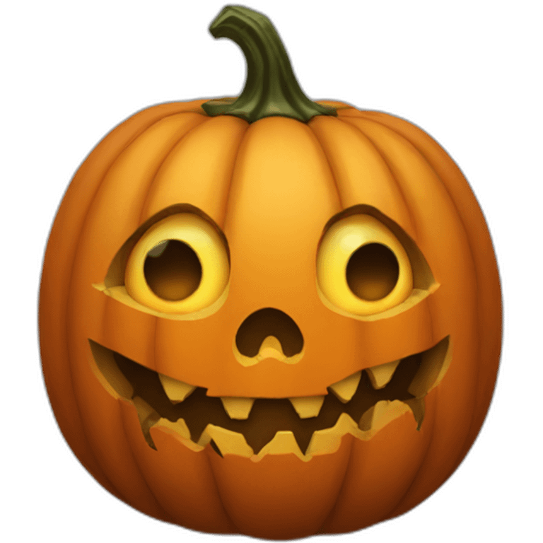 creepy pumpkin emoji