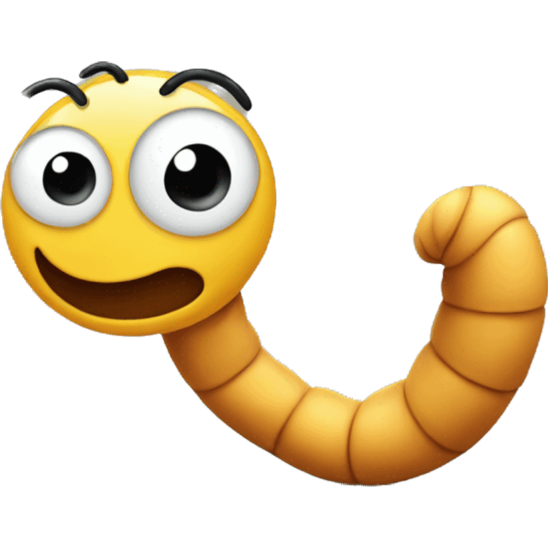 Worm shrugging  emoji