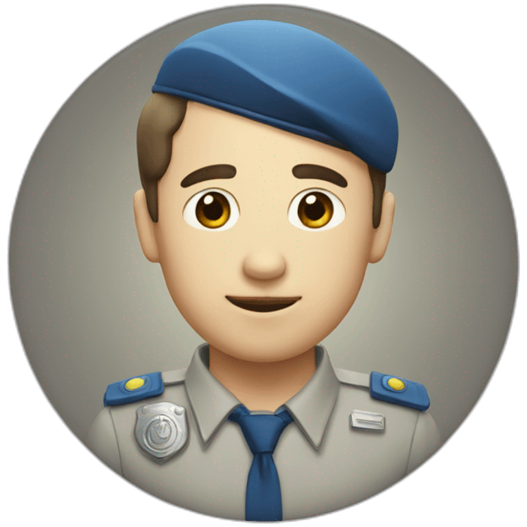 Badge bleu emoji