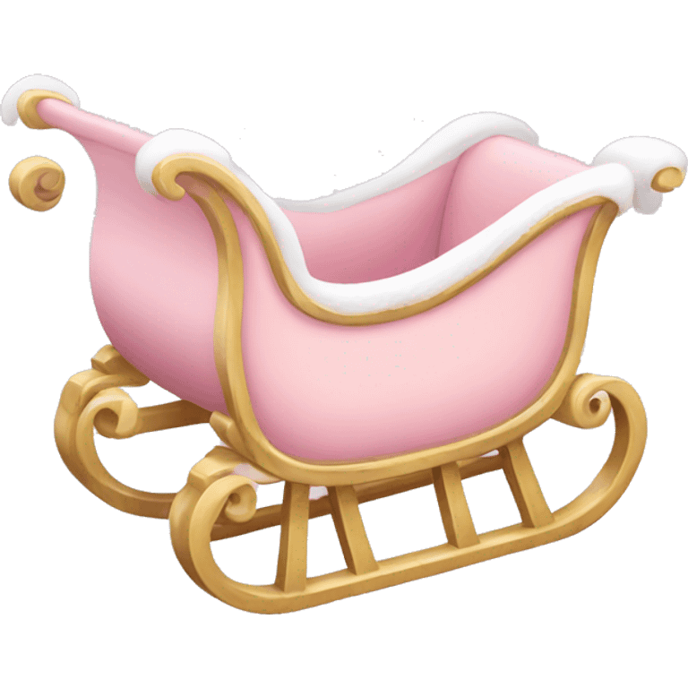 light pink sleigh emoji