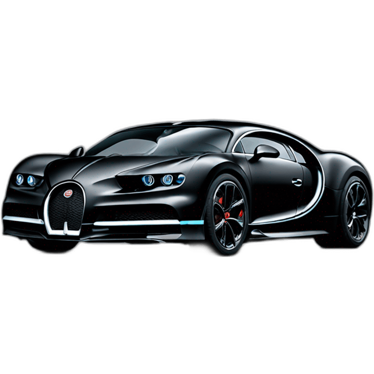 Bugati chiron noir emoji