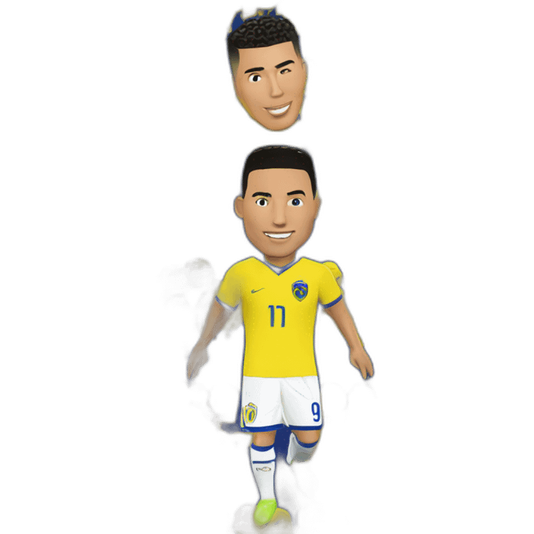 Ronaldo sur le terrain de Al nassr emoji