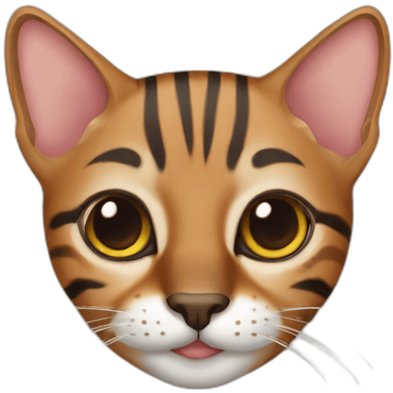 cat bengal brown emoji