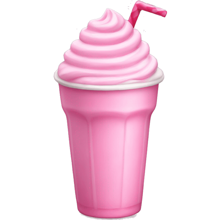 Pink milkshake emoji