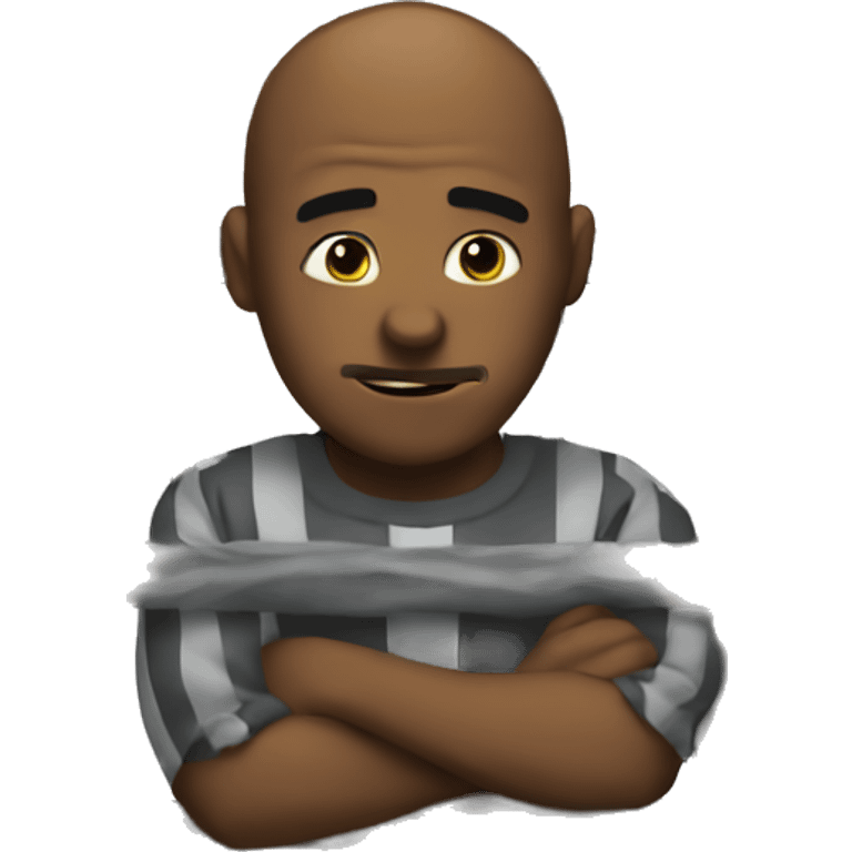 Criminal behind bars emoji