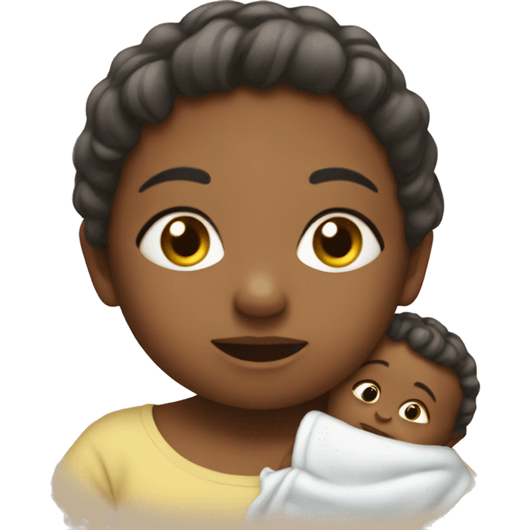 Baby with mother emoji