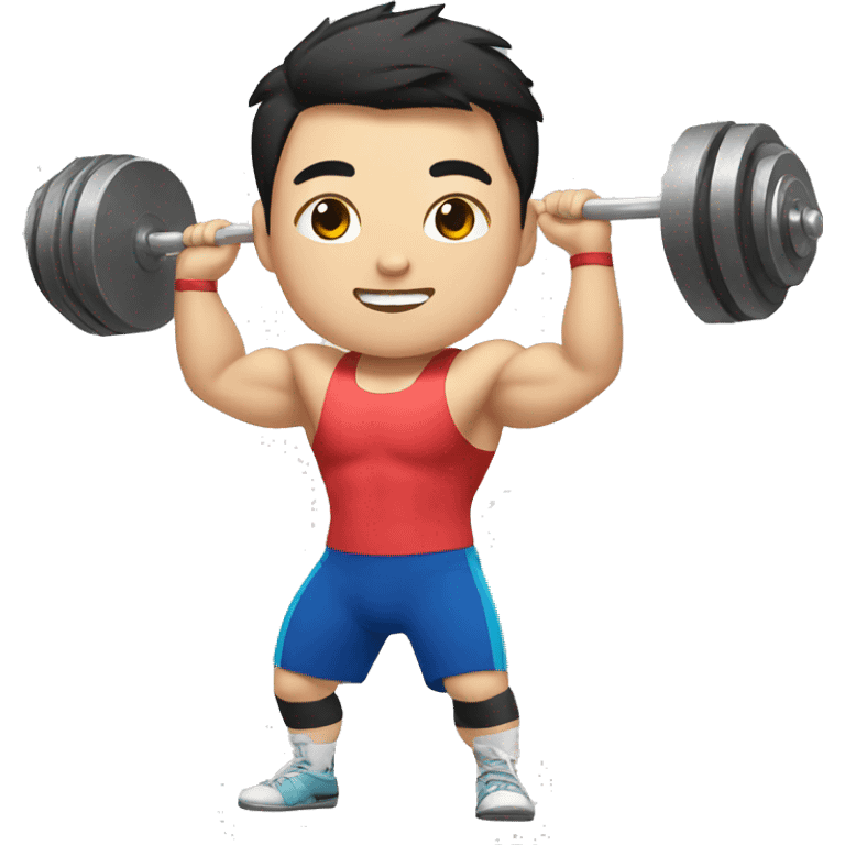 Chinese weightlifter emoji