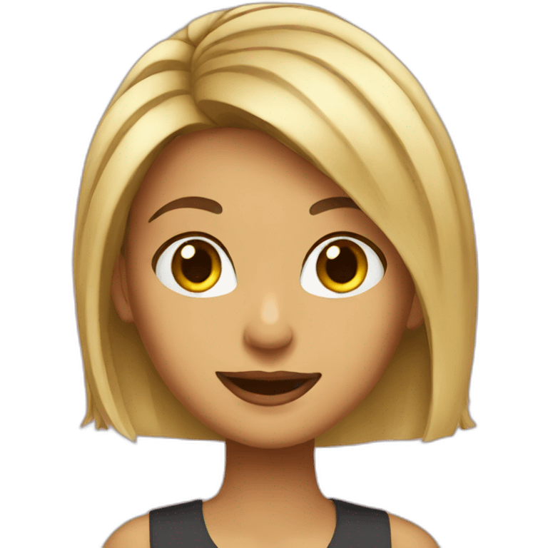 TV host girl emoji