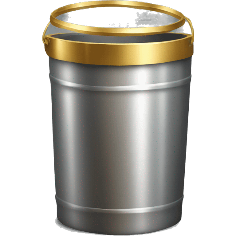 gold in trash can (without face) emoji