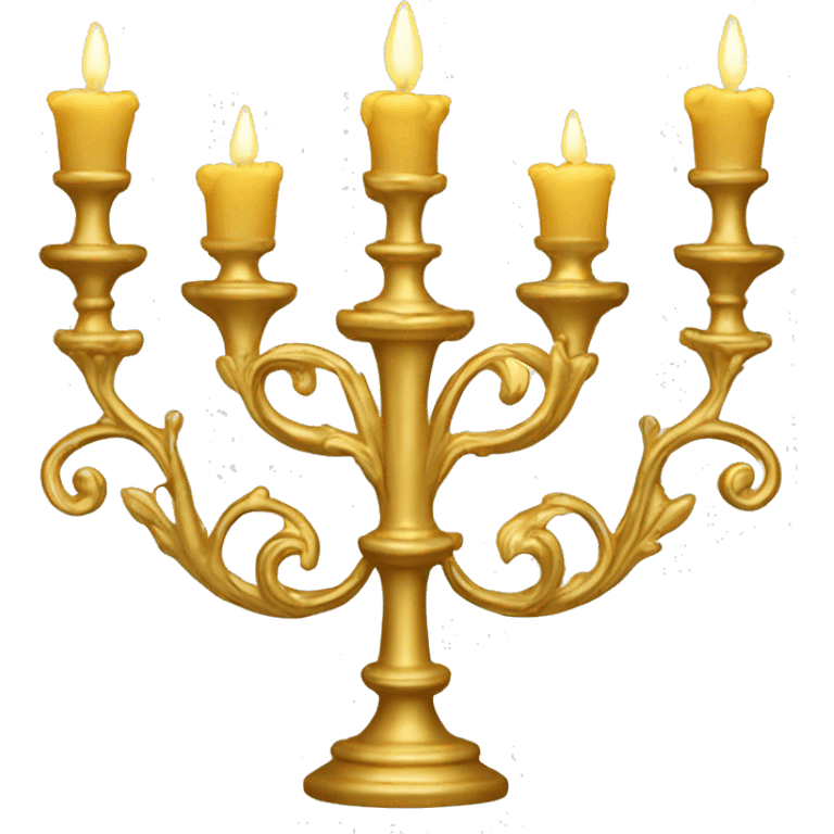 gold ornate candelabra  emoji