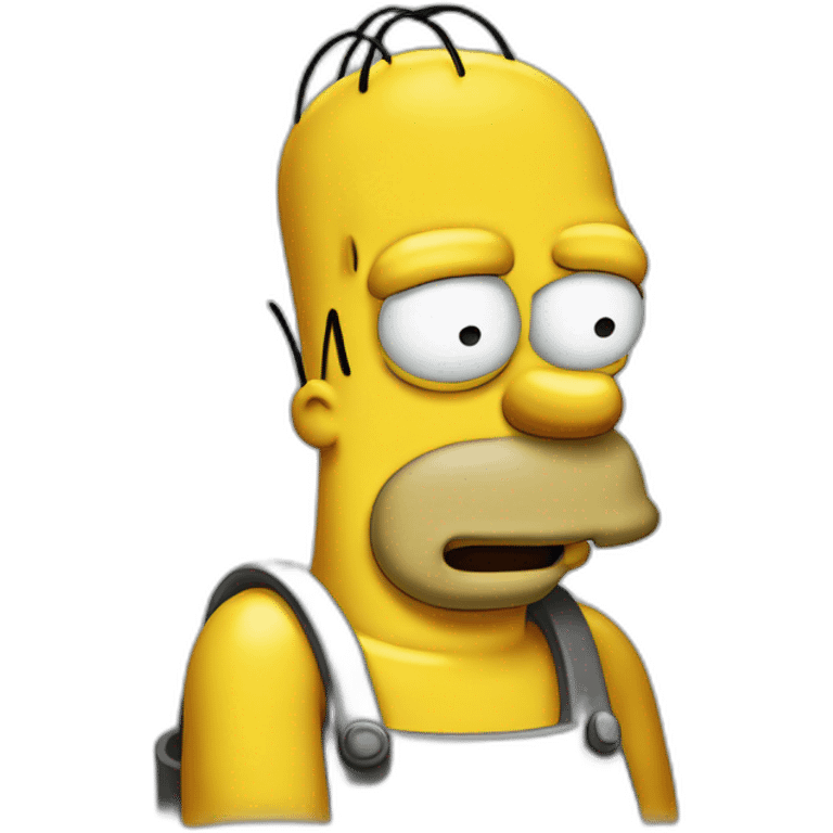 Homer simpson qui et triste emoji