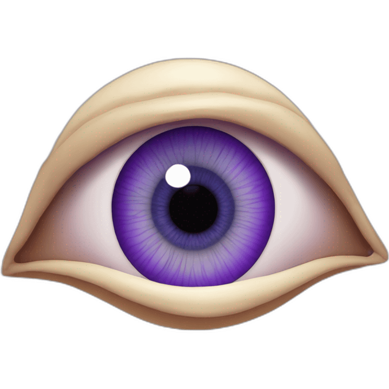 majestic godly violet iris eyeball serious symmetrical emoji