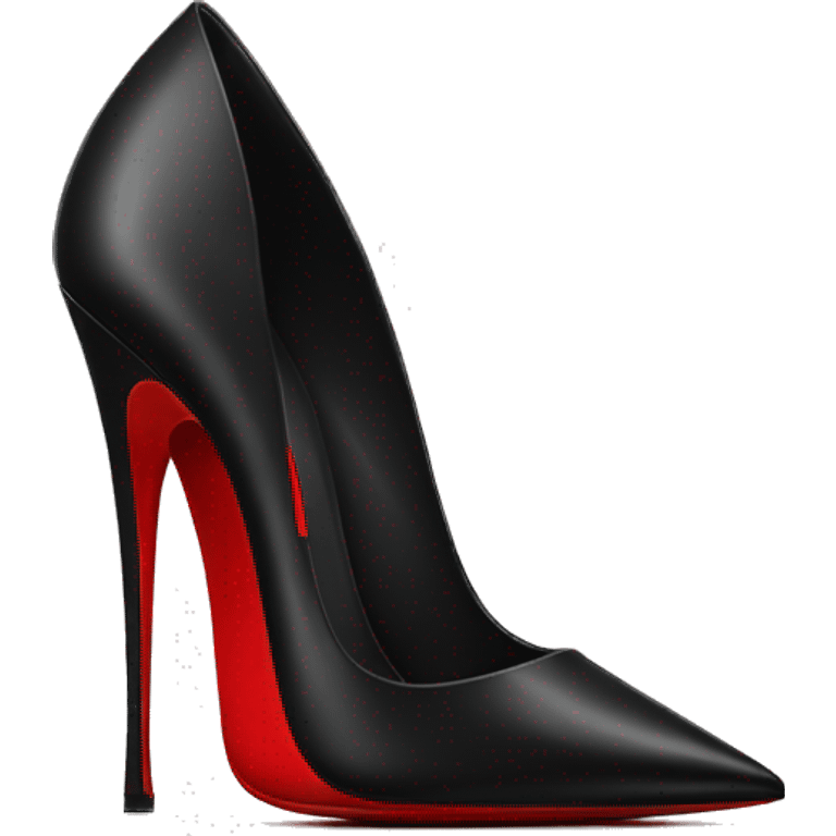 Black valentino high heels with red bottom emoji