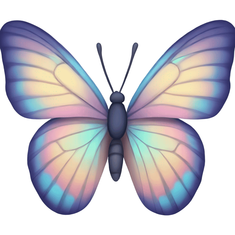 Pastel butterfly emoji