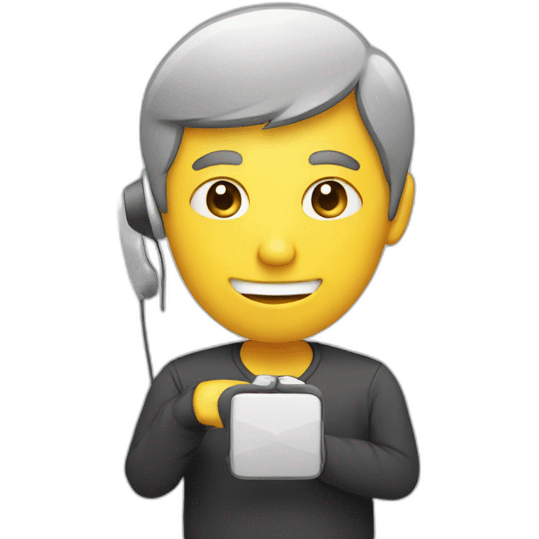 human with phone emoji