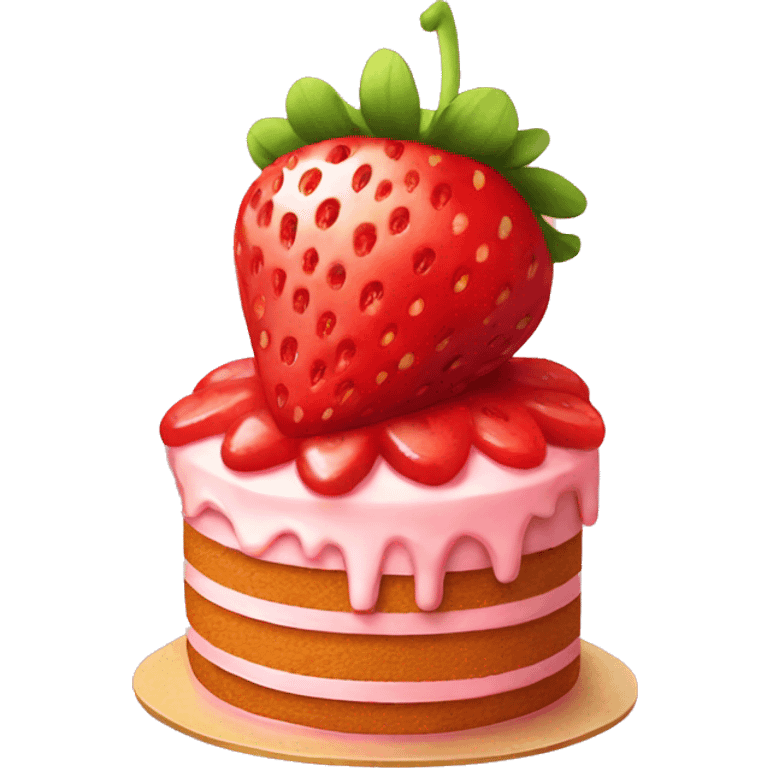 strawberry cake emoji