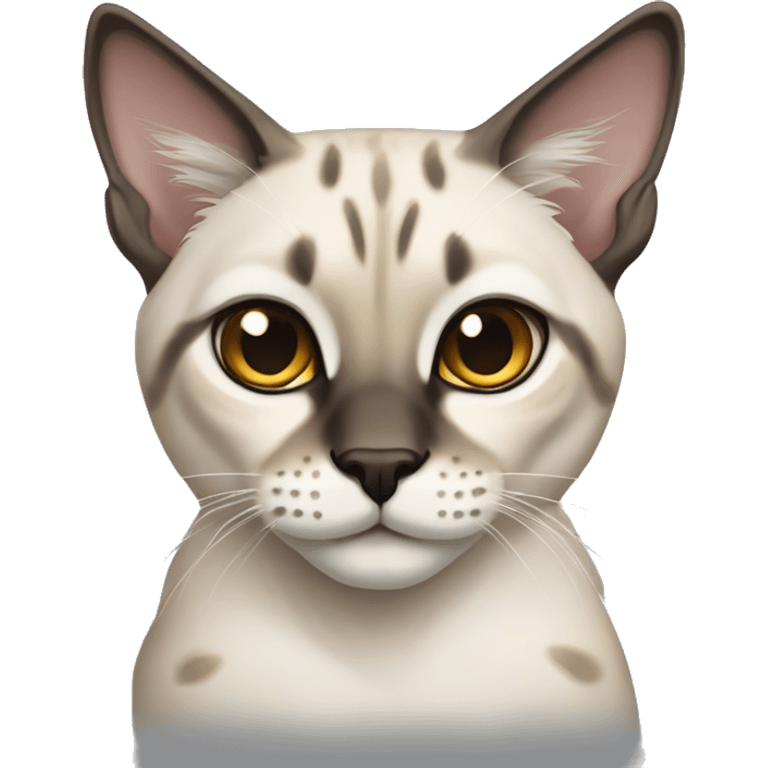 Lynx Siamese point cat emoji