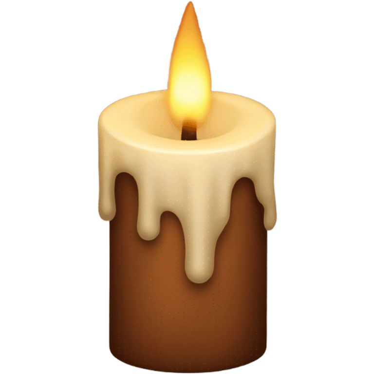 brown candle emoji