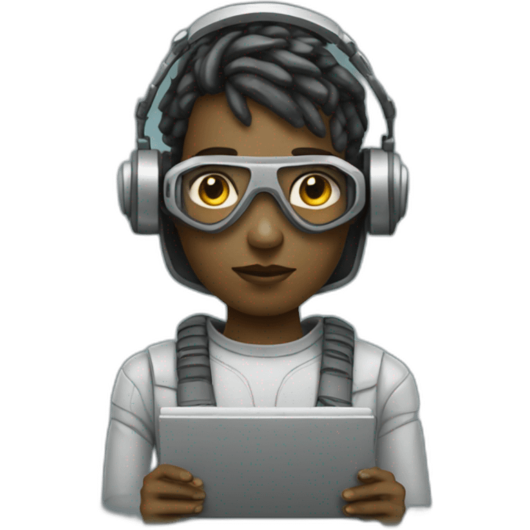 dystopian world robot programmer emoji