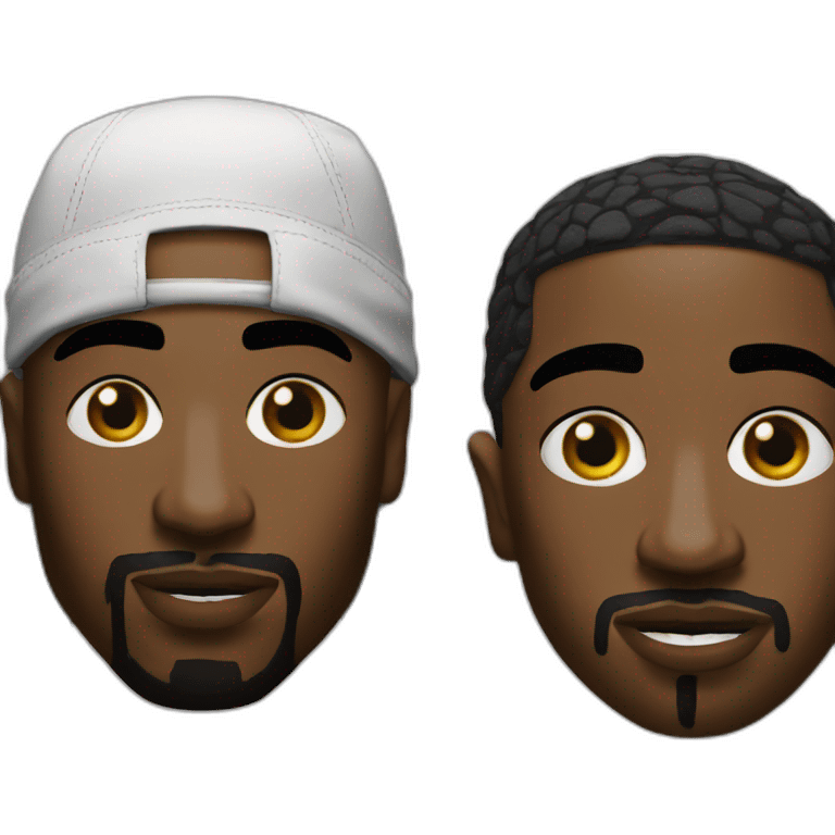 tupac et biggy emoji