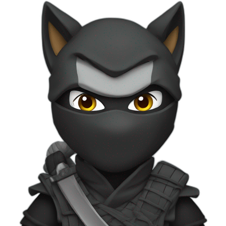 A wolf ninja emoji