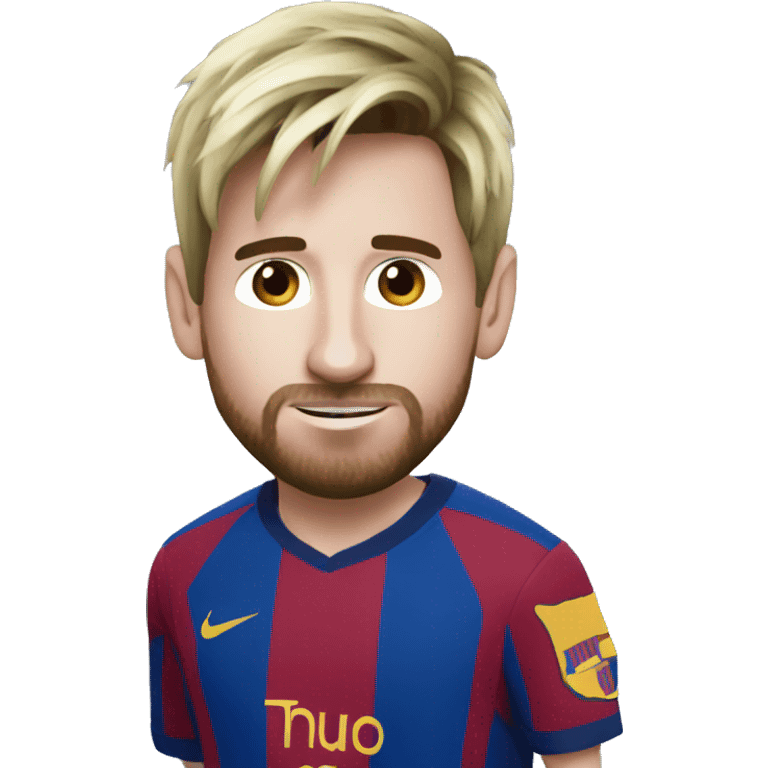 messi with a ponyway emoji