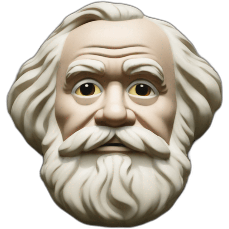 karl marx sits on the ground emoji