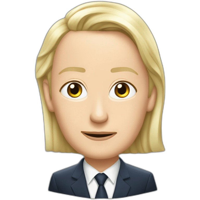 Vladimir poutine et Marine Lepen emoji