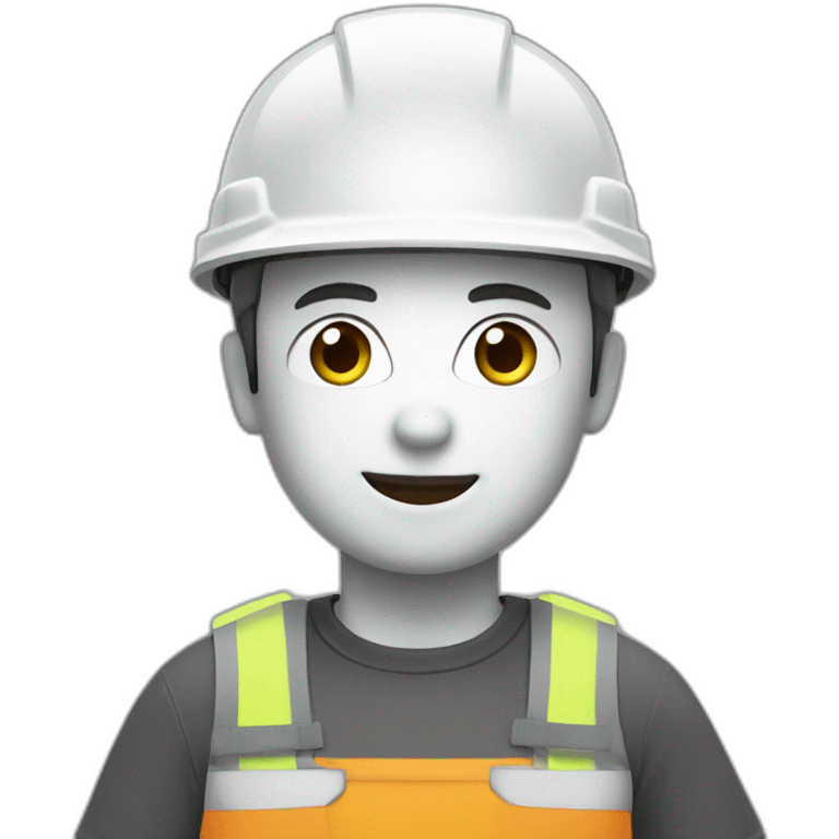 Electric engineer with white helmet emoji