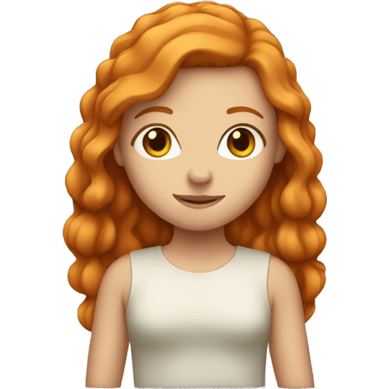 Ginger girl emoji