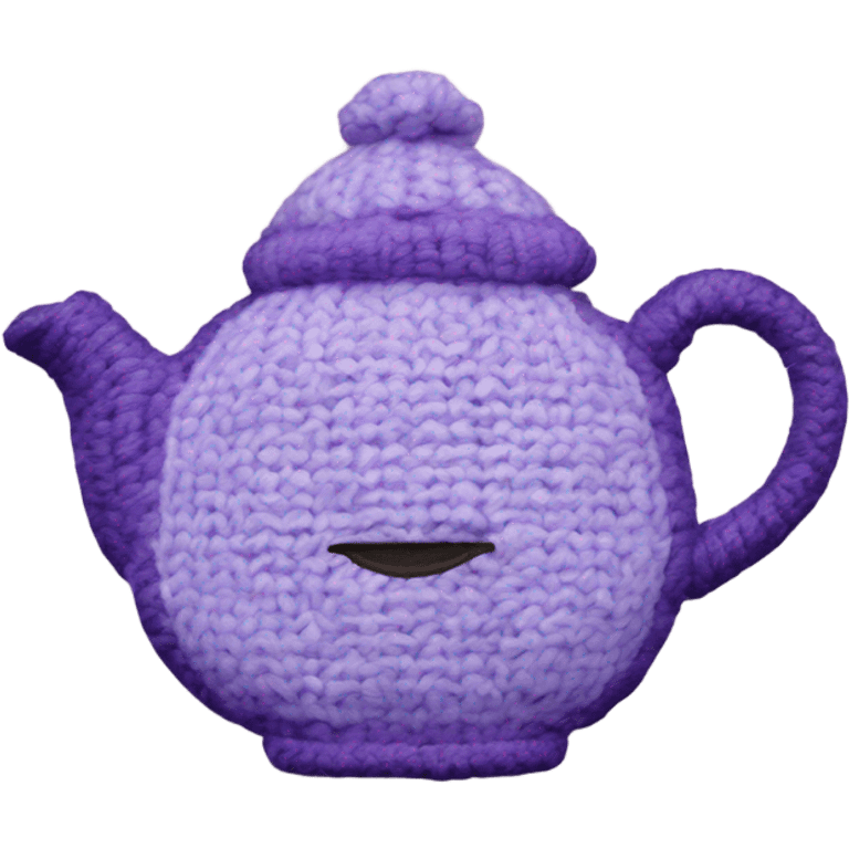 teapot light purple tea cozy emoji