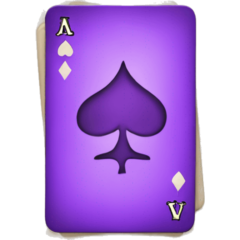 purple poker cards  emoji