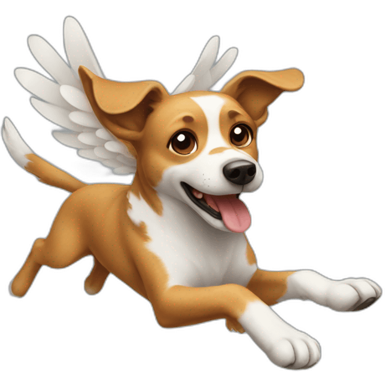 flying dog emoji