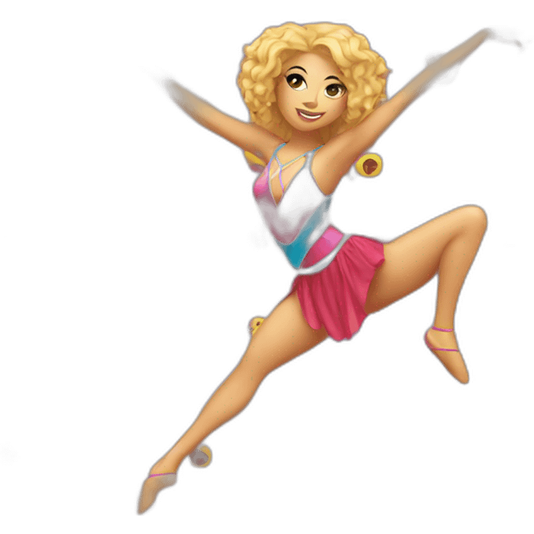 Lady dancer with pole emoji