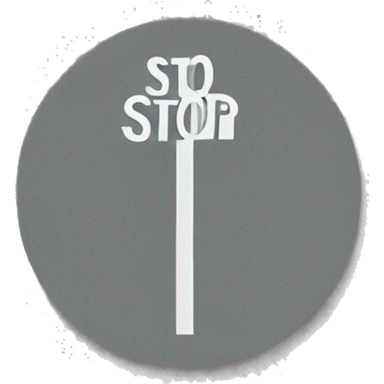 Stop sign emoji