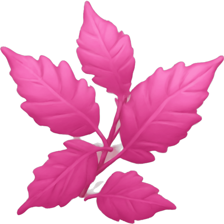 pink leafs emoji