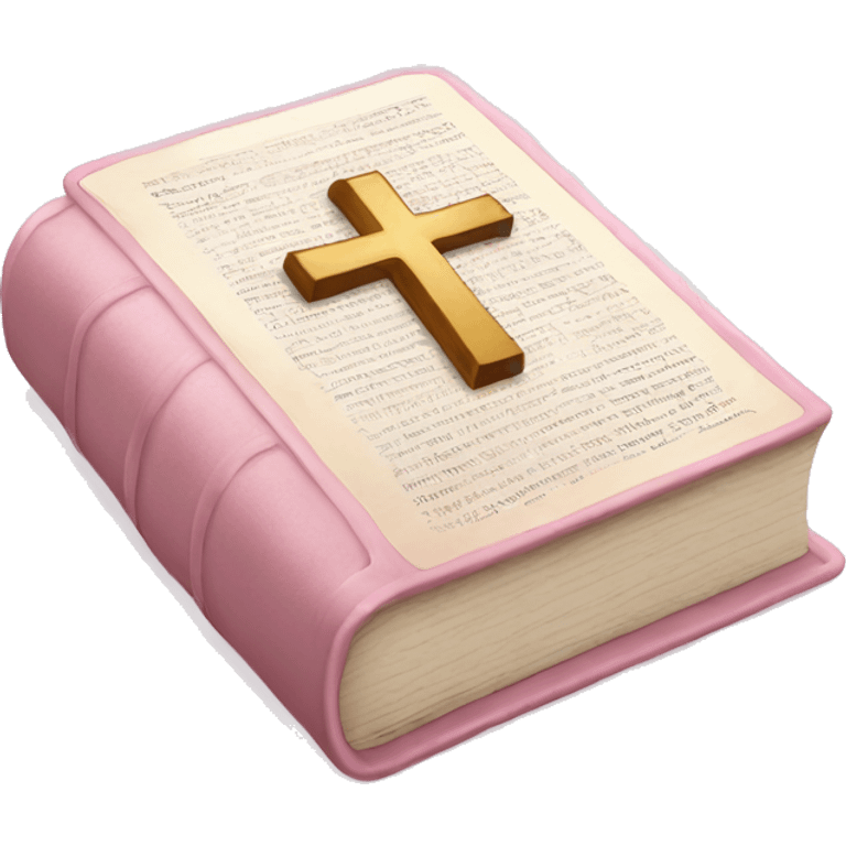 Light pink Holy Bible emoji