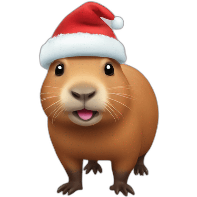 Capybara Santa  emoji