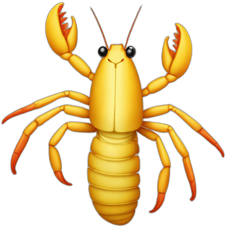 semi-crayfish semi-banana emoji