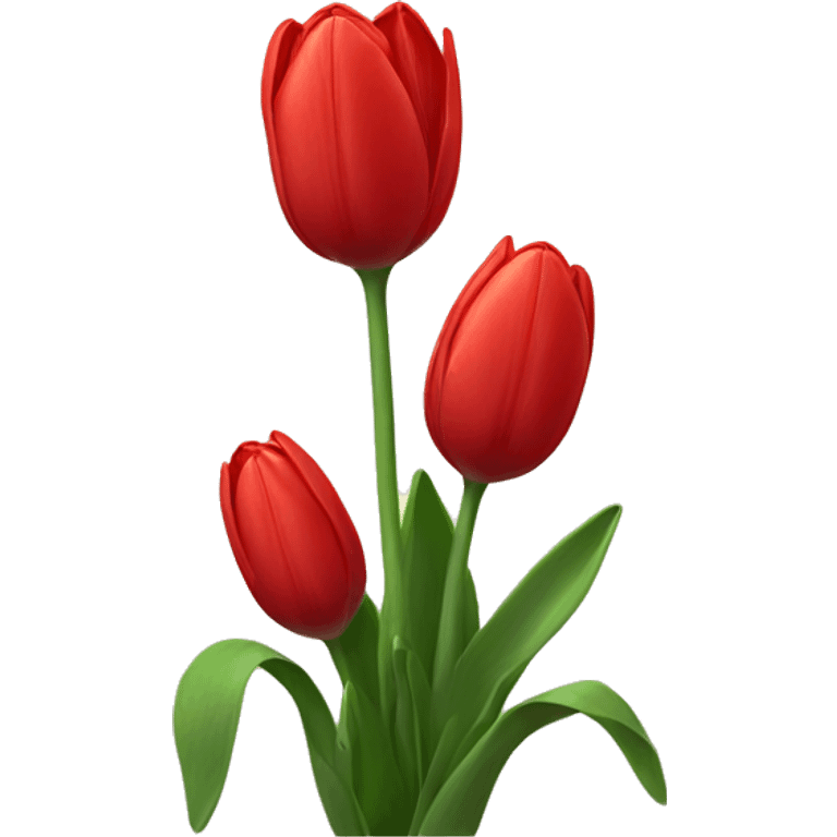 Red tulips emoji