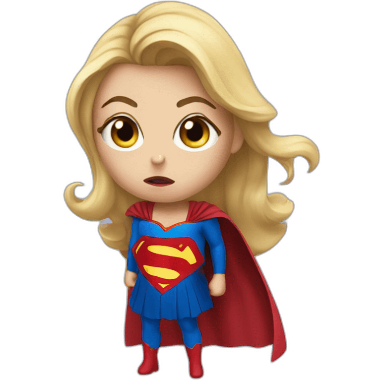 supergirl hangry emoji