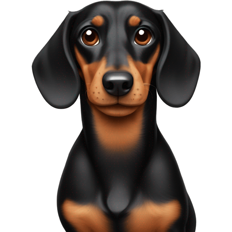 Black and tan dachshund emoji